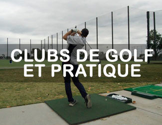 Clubs de golf et champs de pratique