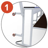 Gradin mobile et compact