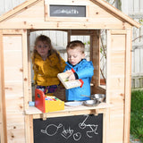 Maison cafe exterieur pour enfants en bois