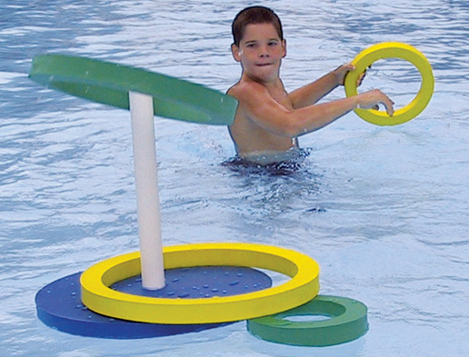 Jeu d'anneaux flottant