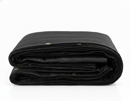 toile coupe vent noir