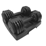Ensemble 25lbs d'haltères ajustables