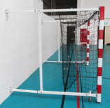 Buts de handball rabattables au mur