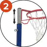 Poteau de basketball mobile